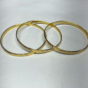 Bangle Bracelets Faux Gold